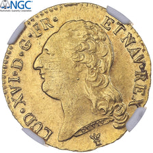 France, Louis XVI, Louis d'or à la tête nue, 1789, Limoges, Or, NGC, MS62