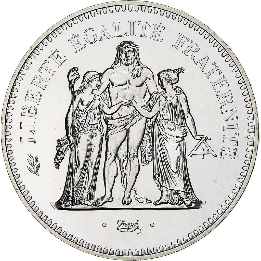 France, 50 Francs, Hercule, 1974, Monnaie de Paris, série FDC, Silver