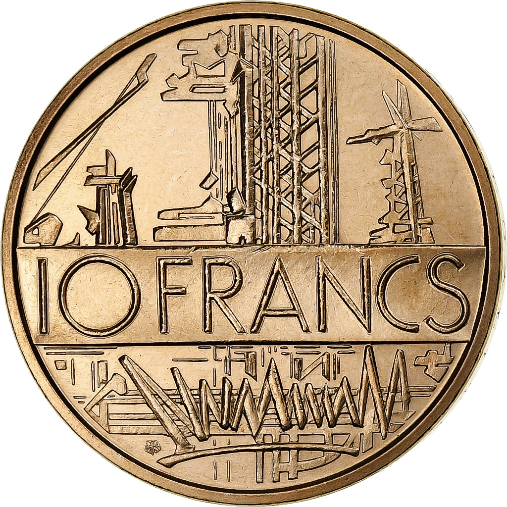 France, 10 Francs, Mathieu, 1974, Monnaie de Paris, série FDC, Copper-nickel