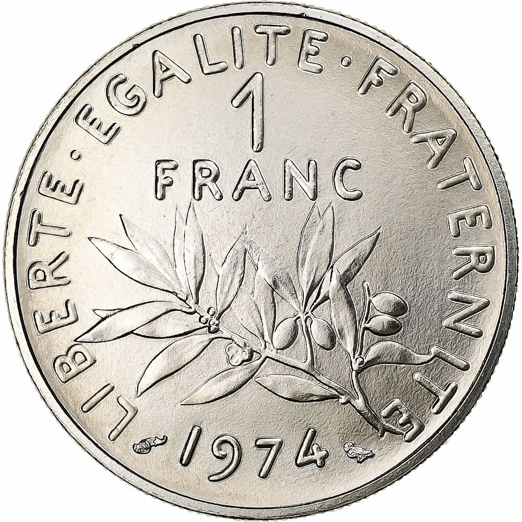 Francia, Franc, Semeuse, 1974, Monnaie de Paris, série FDC, Níquel, FDC