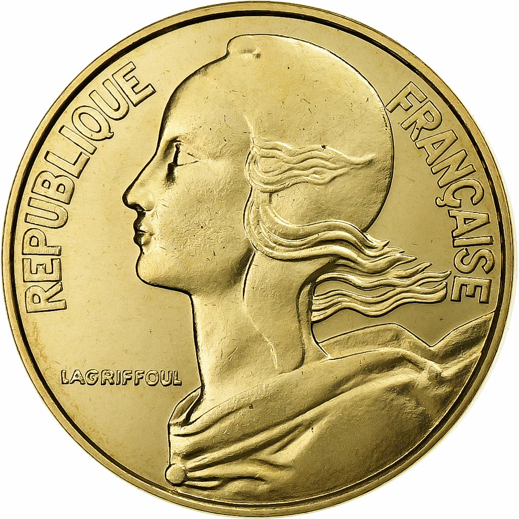 Frankrijk, 20 Centimes, Marianne, 1974, Monnaie de Paris, série FDC