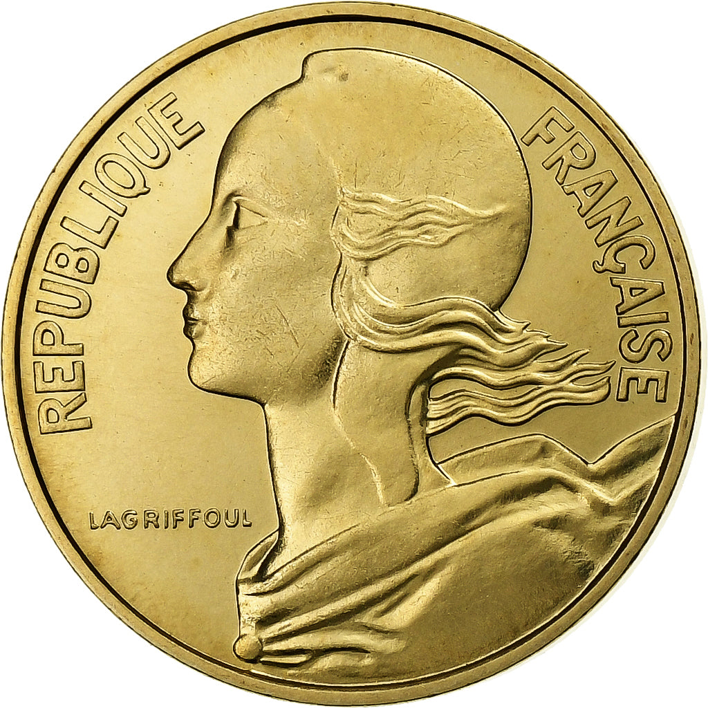Francia, 10 Centimes, Marianne, 1974, Monnaie de Paris, série FDC