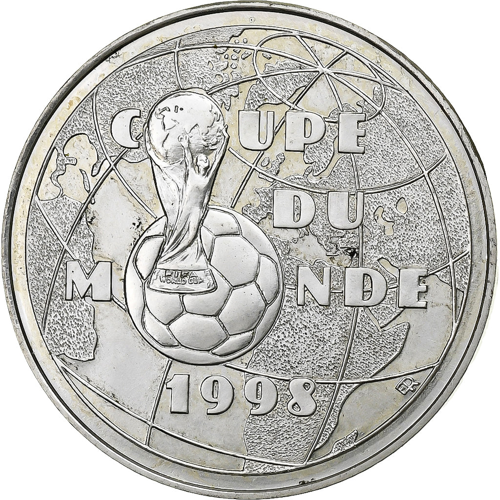 France, Franc, World Cup France 1998, 1997, Monnaie de Paris, Silver, AU(55-58)