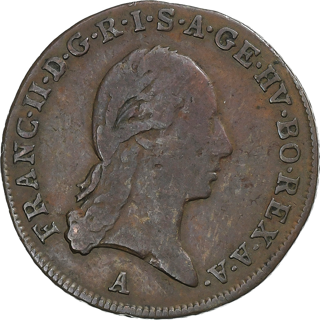 Austria, Franz II, Kreuzer, 1800, Vienna, Miedź, VF(30-35), KM:2111
