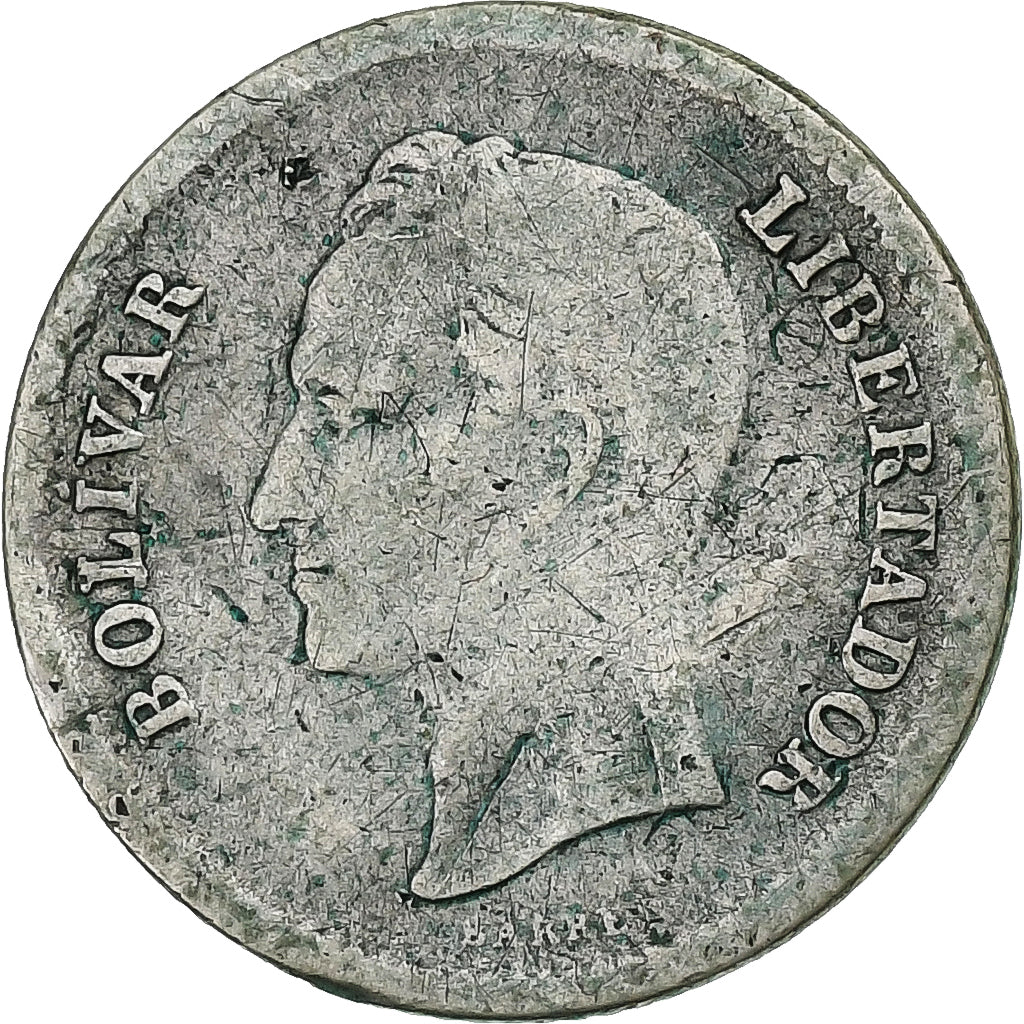 Venezuela, 25 Centimos, 1944, Denver, Argent, TB, KM:20