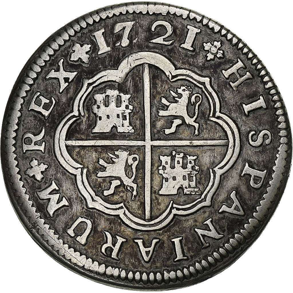 Espagne, Philippe IV, 2 Reales, 1721, Séville, Argent, TTB+, KM:307