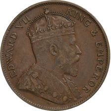 Jersey, Edward VII, 1/24 Shilling, 1909, London, Bronze, EF(40-45), KM:9