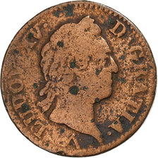 Francja, Louis XV, Sol à la vieille tête, 1770, Lille, Miedź, VF(20-25)