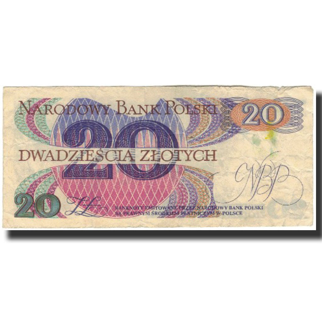 Banknote, Poland, 20 Zlotych, 1982, 1982-06-01, KM:149s, VF(20-25)