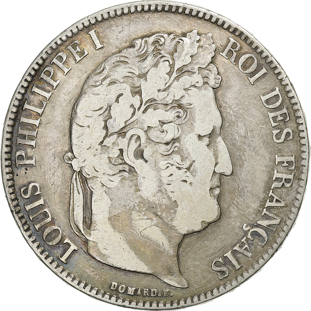 Frankrijk, Louis-Philippe I, 5 Francs, 1834, Paris, Zilver, FR+, Gadoury:678