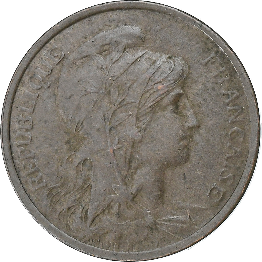 Francja, Centime, Daniel-Dupuis, 1911, Paris, Brązowy, EF(40-45), Gadoury:90