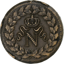 Francia, Napoleon I, Décime., 1814., Strasbourg, Rame, BB, Gadoury:195b, KM:700