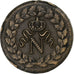 Francia, Napoleon I, Décime., 1814., Strasbourg, Rame, BB, Gadoury:195b, KM:700