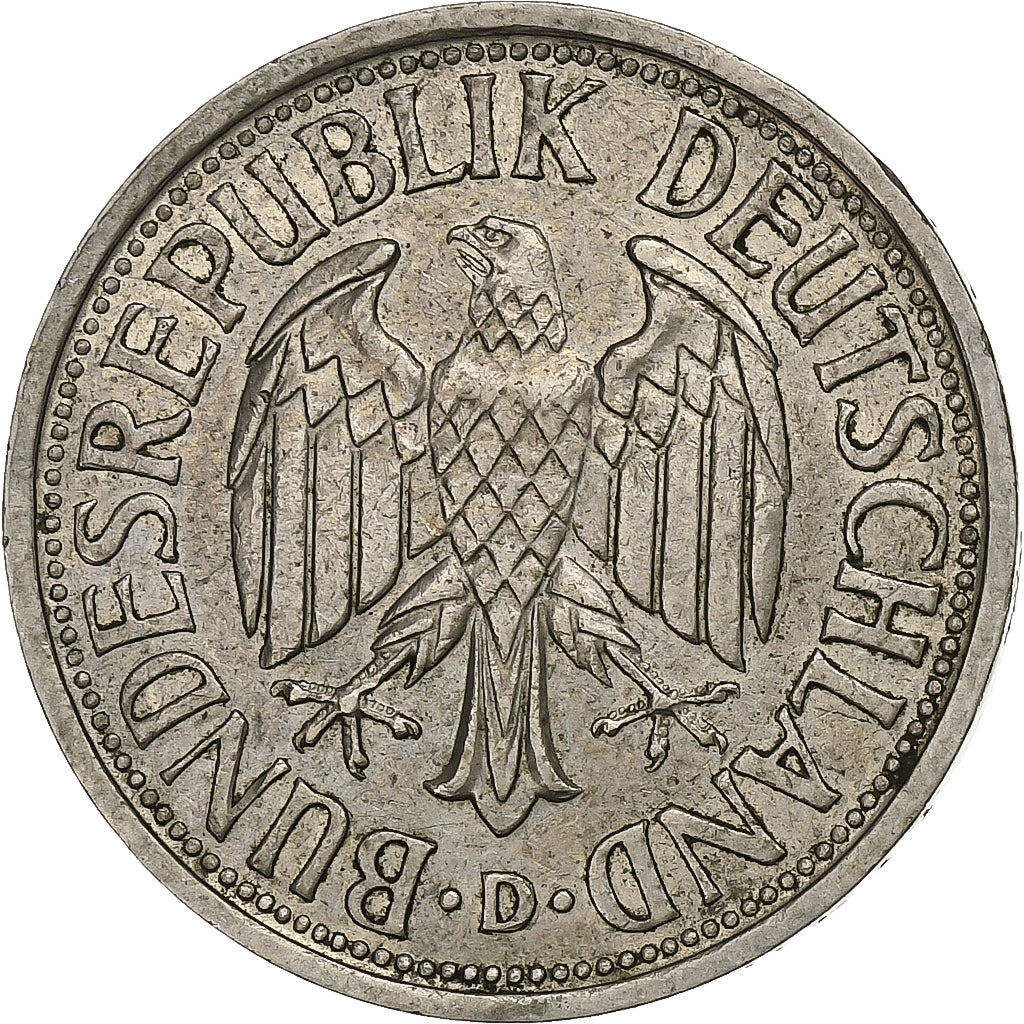 Germany, 2 Mark, 1951, Munich, Copper-nickel, EF(40-45), KM:111