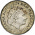 Países Bajos, Juliana, Gulden, 1957, Utrecht, Plata, MBC+, KM:184