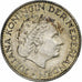 Nederland, Juliana, Gulden, 1957, Utrecht, Zilver, ZF+, KM:184