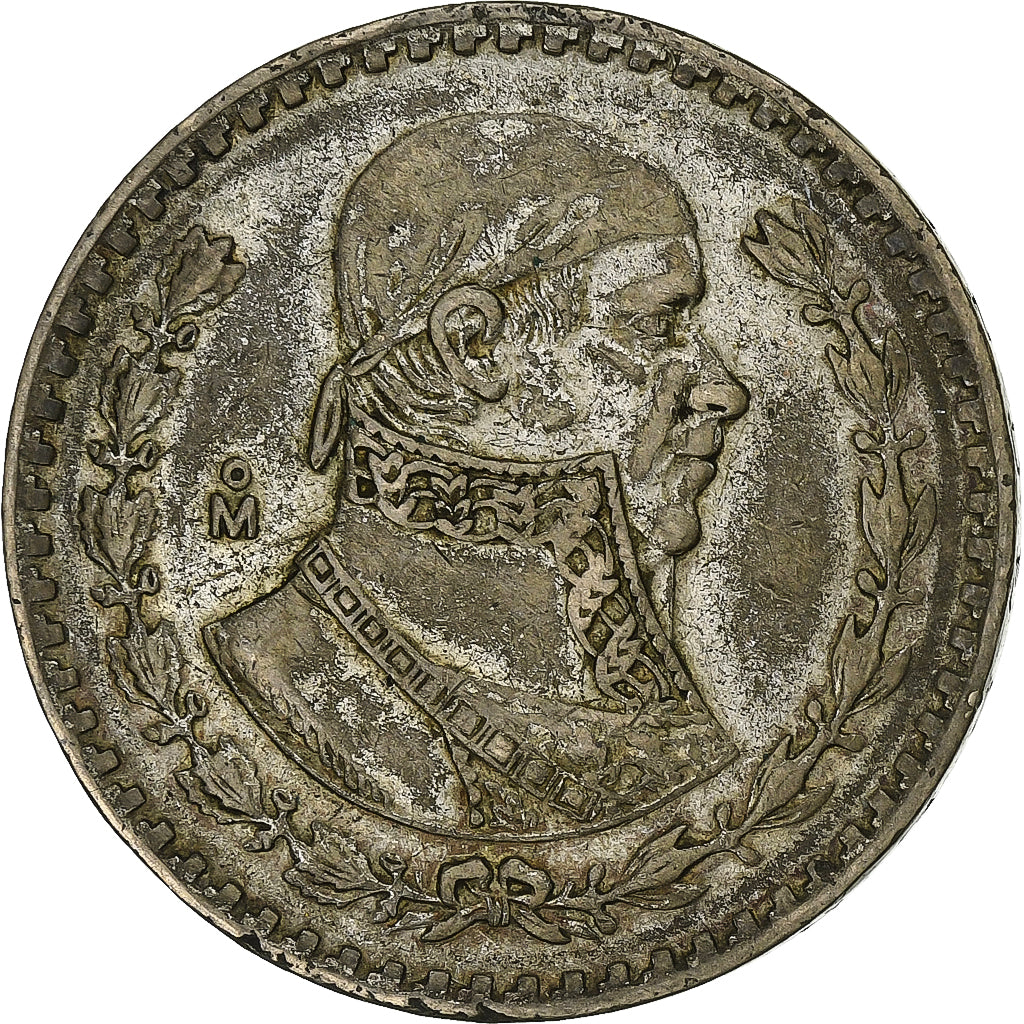 Messico, Peso, 1962, Mexico City, Biglione, MB+, KM:459