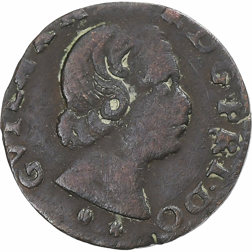 Principality of Orange, Guillaume-Henri, Denier Tournois, 1652, Orange, Copper