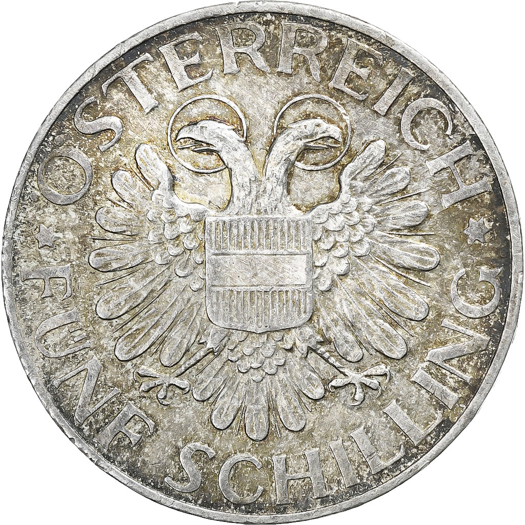 Austria, 5 Schilling, Virgin of Mariazell, 1935, Vienna, Silver, AU(50-53)