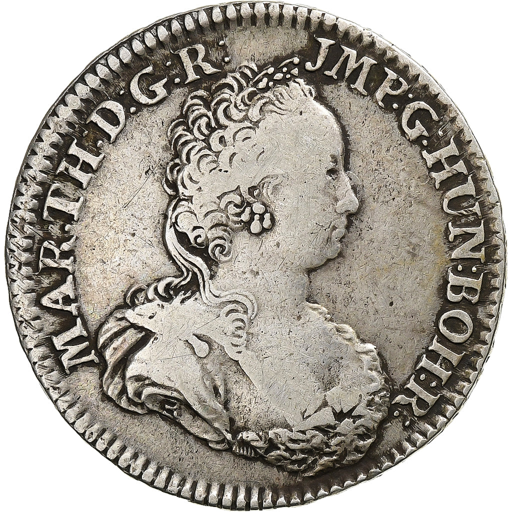 Austrian Netherlands, Maria Theresa, 1/2 Ducaton, 1750, Bruges, Silver