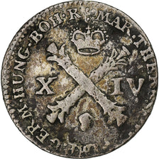 Austrian Netherlands, Maria Theresa, 14 Liards, 1758, Brussels, Silver