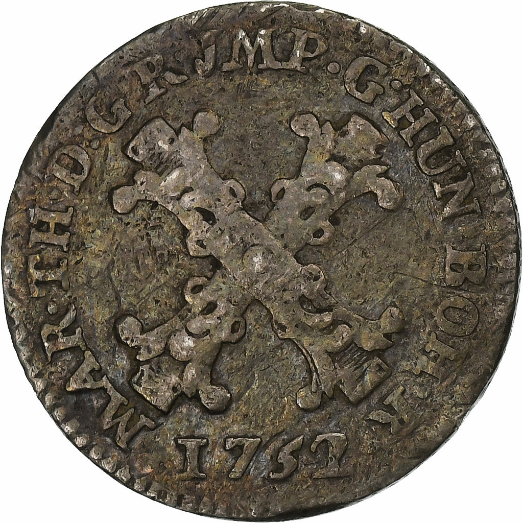 Austrian Netherlands, Maria Theresa, 10 Liards, 1752, Antwerp, Billon