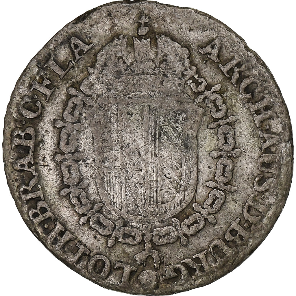 Austrian Netherlands, Leopold II, 10 Liards, 1791, Brussels, Billon, F(12-15)