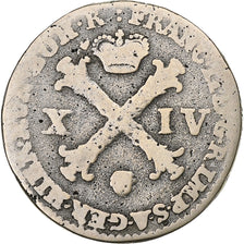 Austrian Netherlands, François II, 14 Liards, 1794, Brussels, Silver