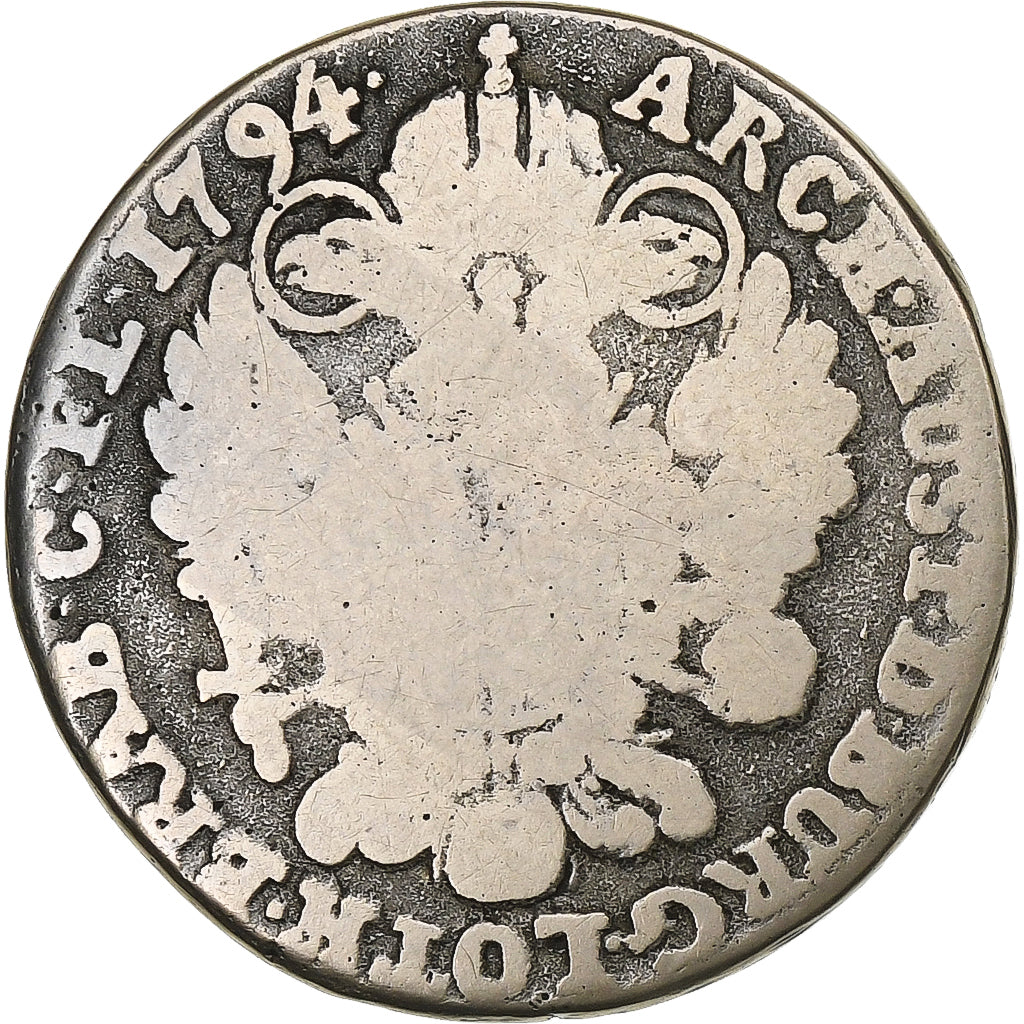 Austrian Netherlands, François II, 14 Liards, 1794, Brussels, Silver