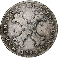 Austrian Netherlands, Maria Theresa, 20 Liards, 1754, Antwerp, Billon