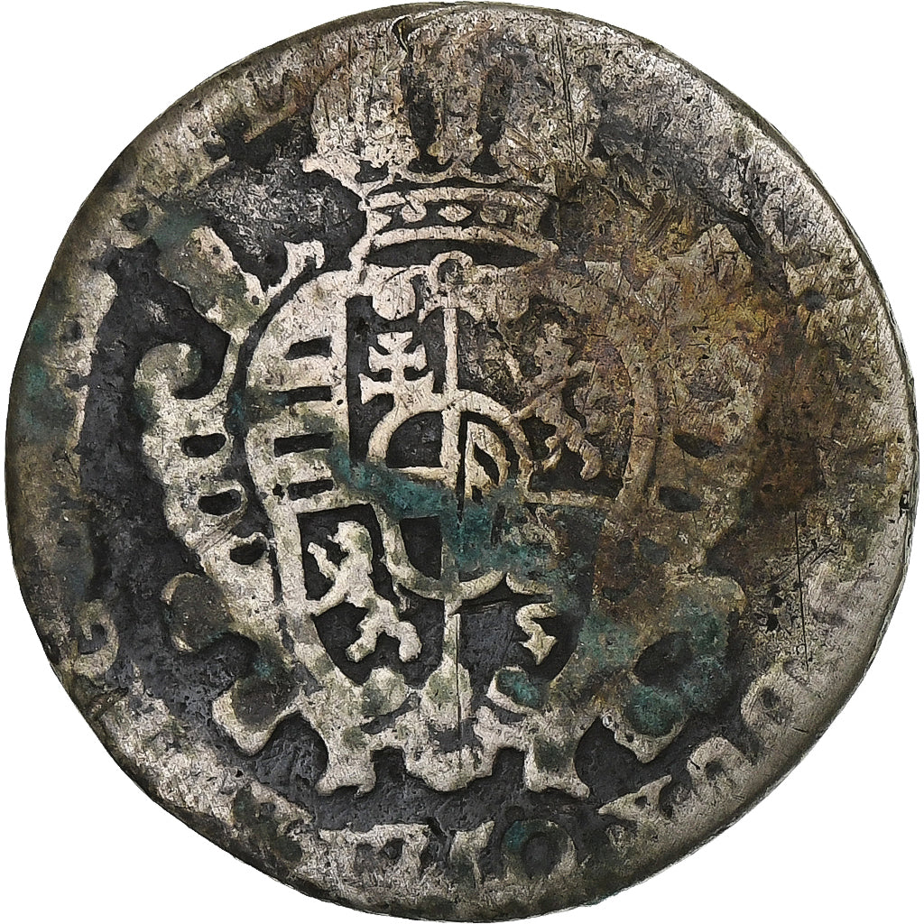 Austrian Netherlands, Maria Theresa, Escalin, 1750, Antwerp, Silver, F(12-15)
