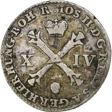 Austrian Netherlands, Joseph II, 14 Liards, 1789, Brussels, Silver, VF(30-35)