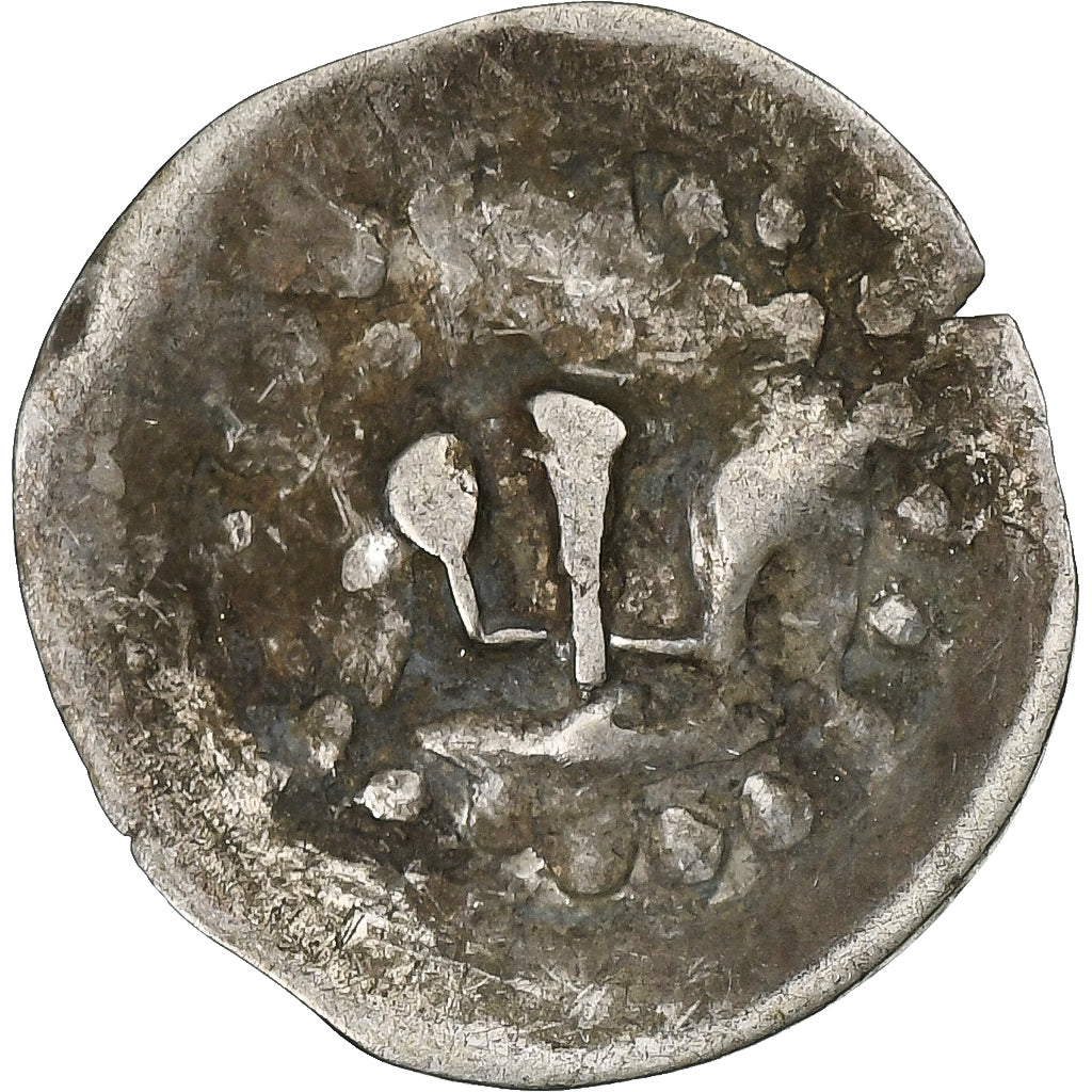 França, Pfennig au lis, 14th-15th Centuries, Strasbourg, Prata, VF(20-25)