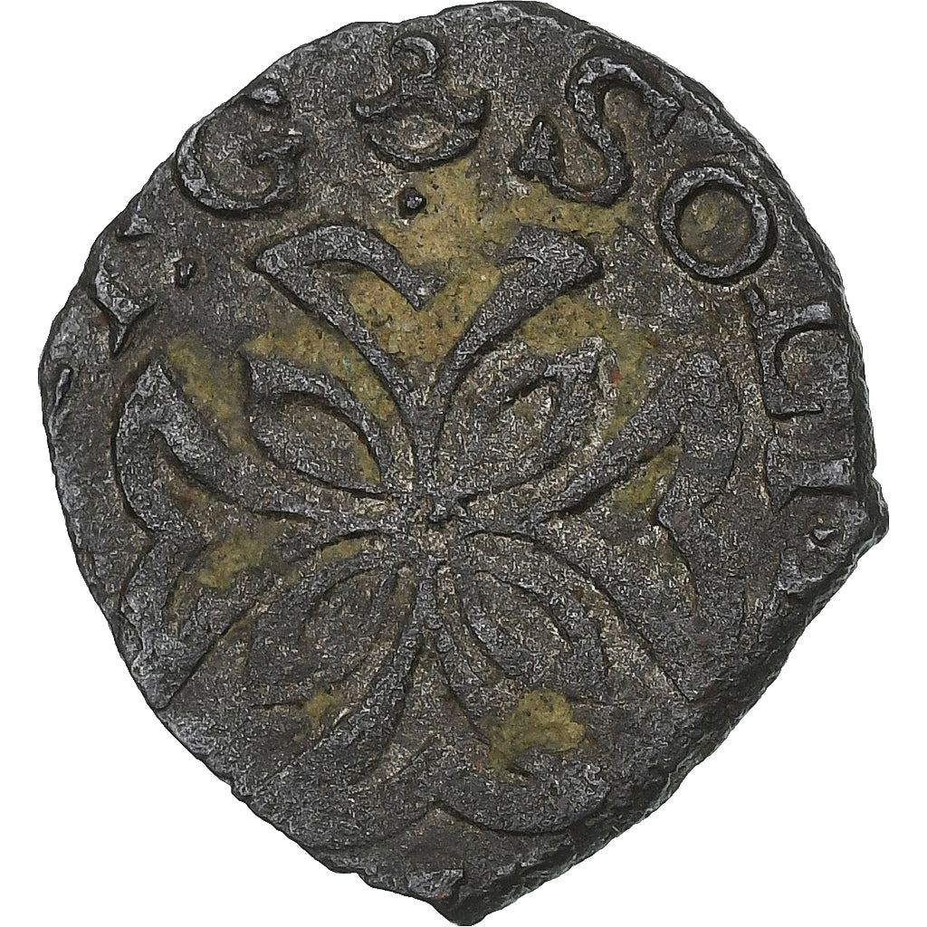 Principality of Orange, Maurice de Nassau, Liard à l'M, 1618-1625, Orange