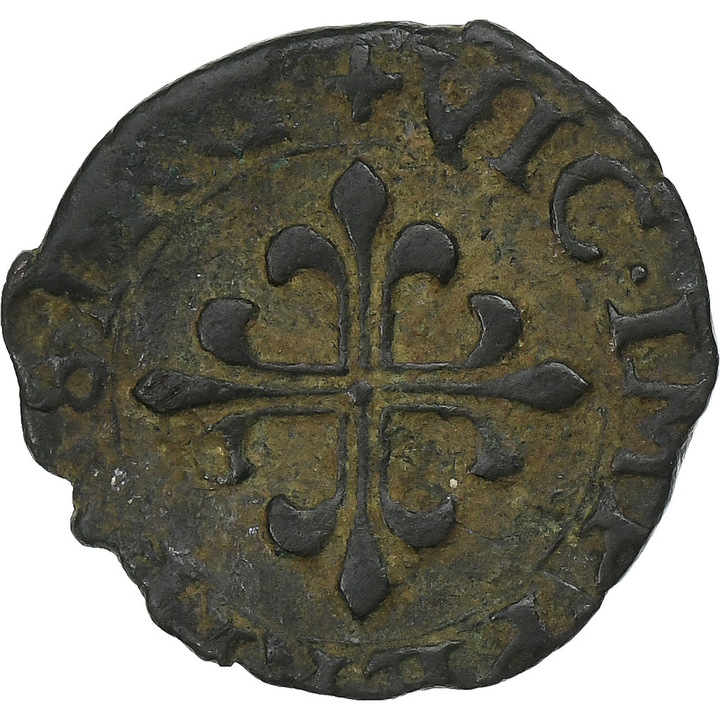 Itália, Agostino Tizzone, Liard à l'L, 1581, Desana, Lingote, EF(40-45)
