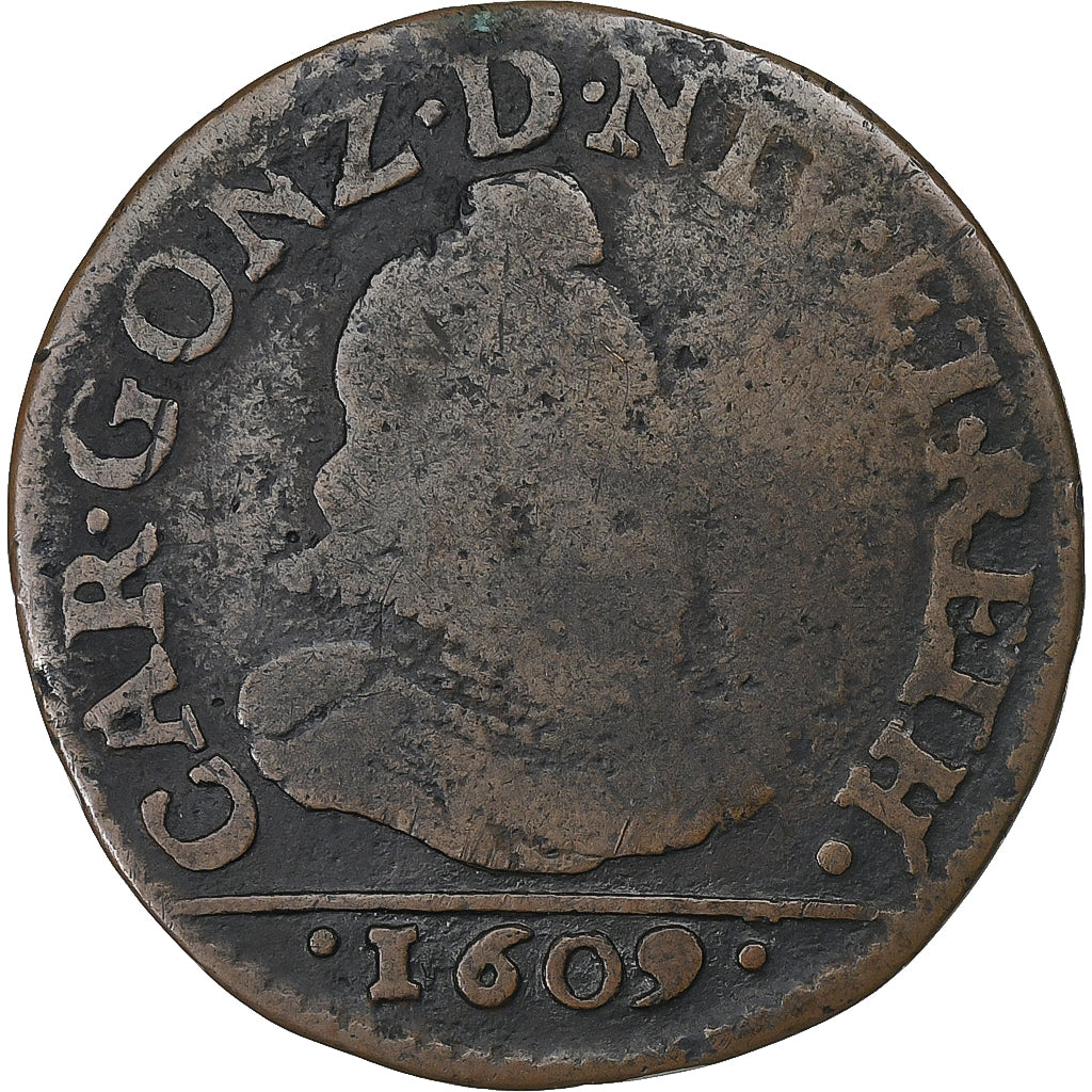 Principality of Arches-Charleville, Charles de Gonzague, Liard, 1609