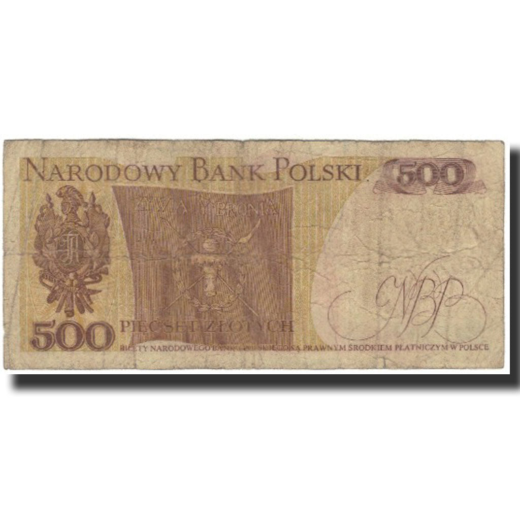 Banknote, Poland, 500 Zlotych, 1982, 1982-06-01, KM:145C, VG(8-10)