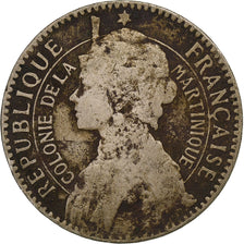 Martinica, Franc, 1922, Paris, Cobre-níquel, VF(20-25), KM:41