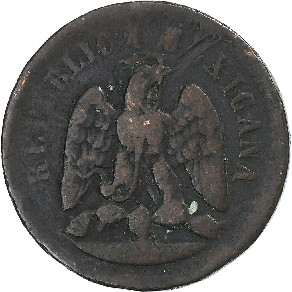 Mexico, Centavo, 1886, Mexico City, Miedź, VF(20-25), KM:391.6