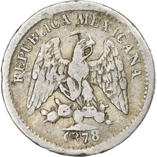 Mexico, 5 Centavos, 1878, Mexico City, Silver, VF(30-35), KM:398.7