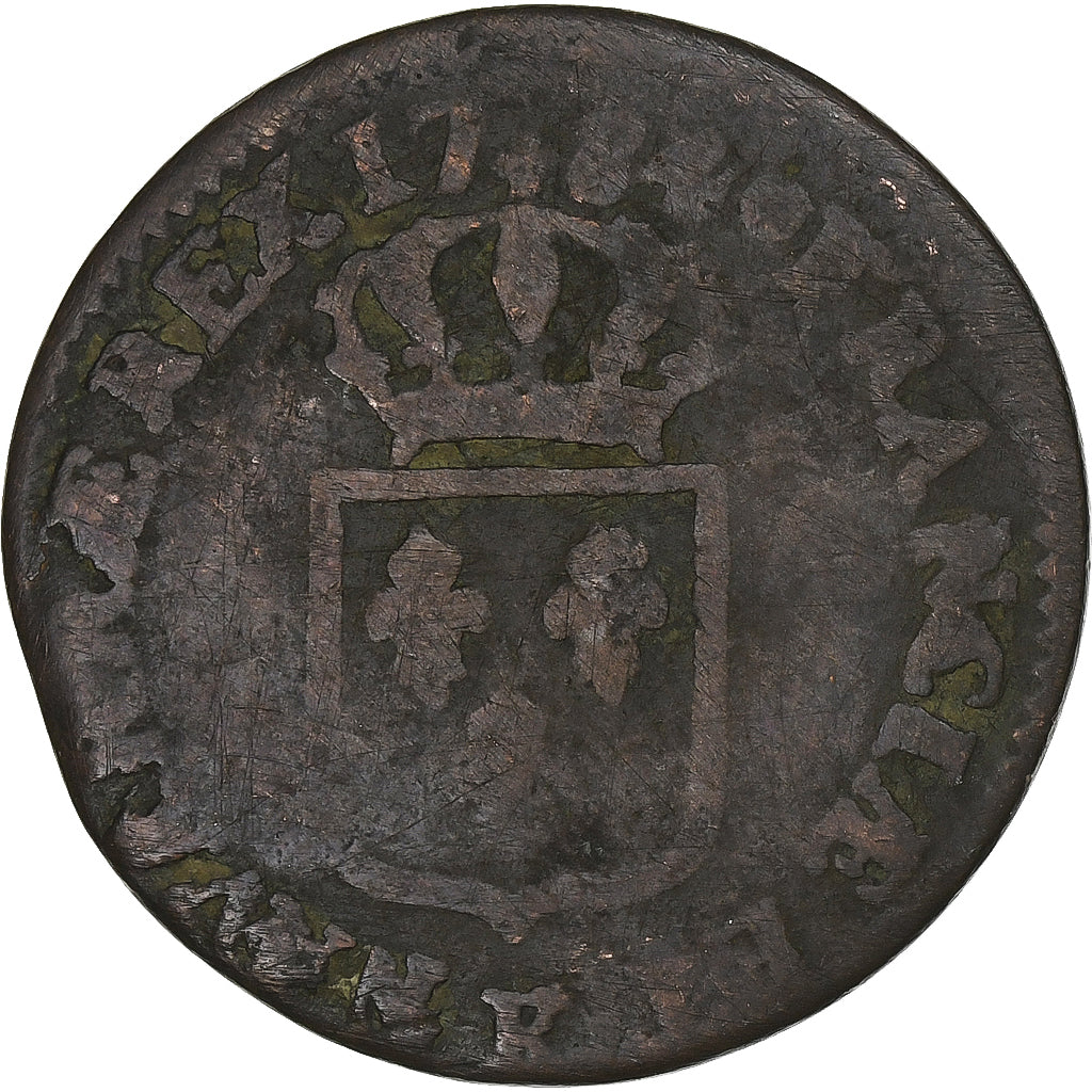 France, Louis XVI, Sol, 1784, Bordeaux, Copper, F(12-15), Gadoury:350