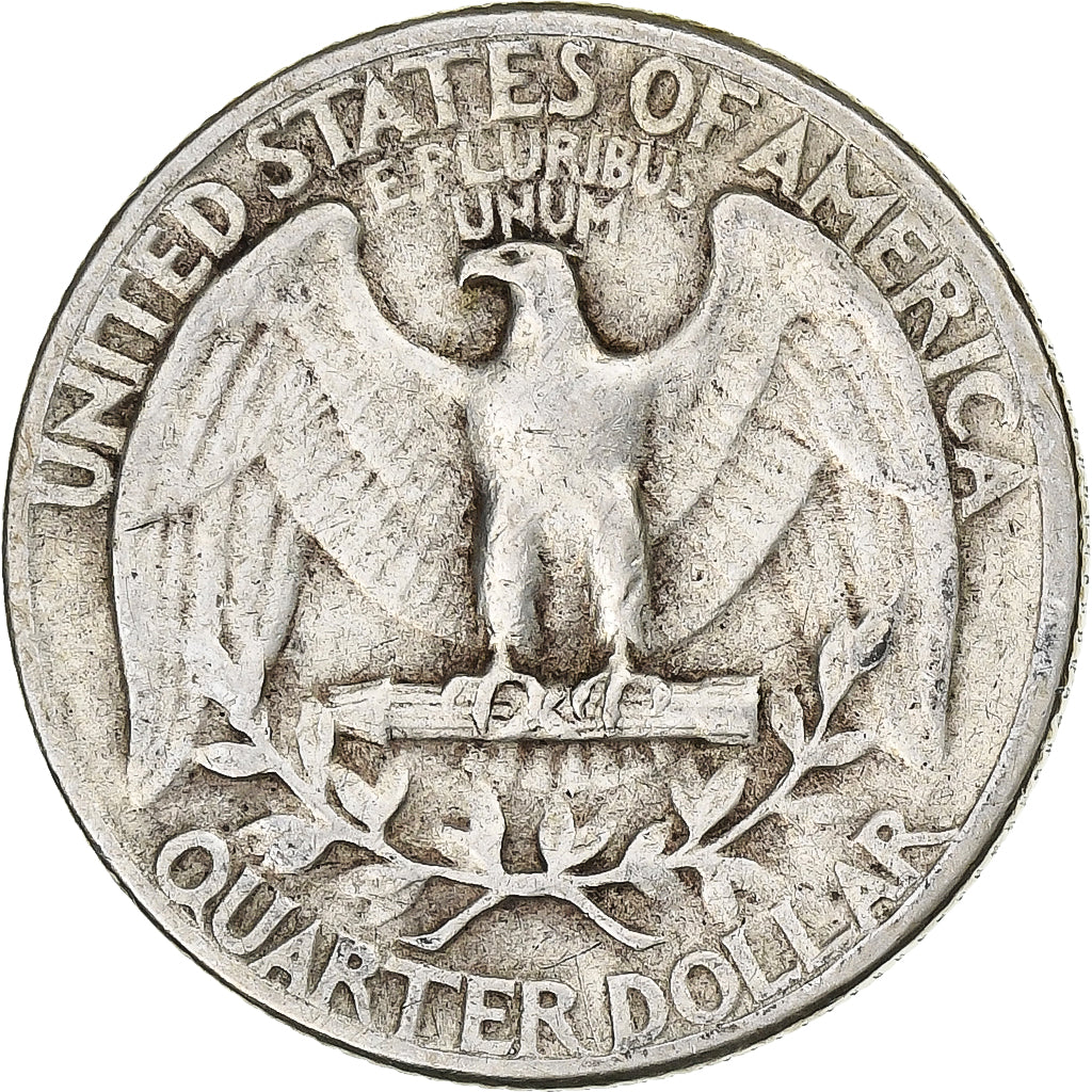 Vereinigte Staaten, Quarter, Washington, 1944, Philadelphia, Silber, S+, KM:164