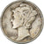 États-Unis, Dime, Mercury, 1944, Philadelphie, Argent, TTB, KM:140