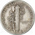 États-Unis, Dime, Mercury, 1944, Philadelphie, Argent, TTB, KM:140