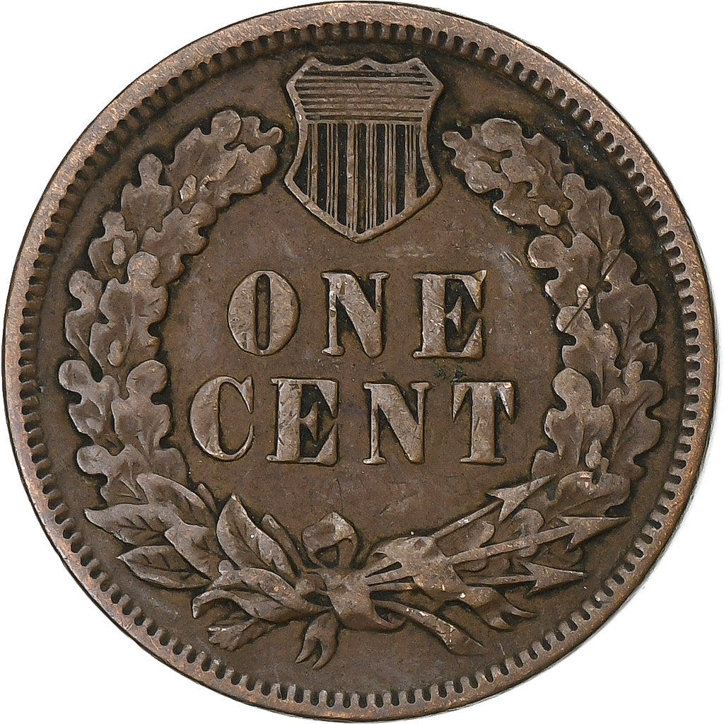 USA, Cent, Indian Head, 1905, Philadelphia, Brązowy, VF(30-35), KM:90a