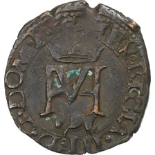 Kingdom of Navarre, Henri III, Liard, 1581-1587, Saint-Palais, Biglione, MB+