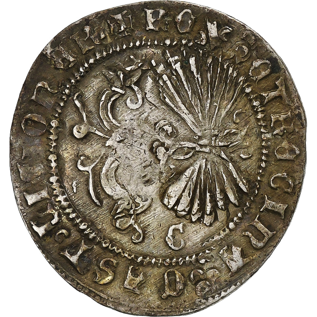 Spagna, Ferdinand & Isabella, Real, 1520-1566, Cuenca, Argento, MB+