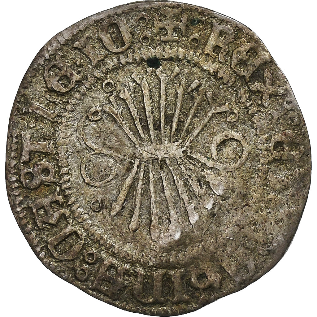 Spain, Ferdinand & Isabella, 1/2 Réal, 1497-1566, Seville, Silver, EF(40-45)