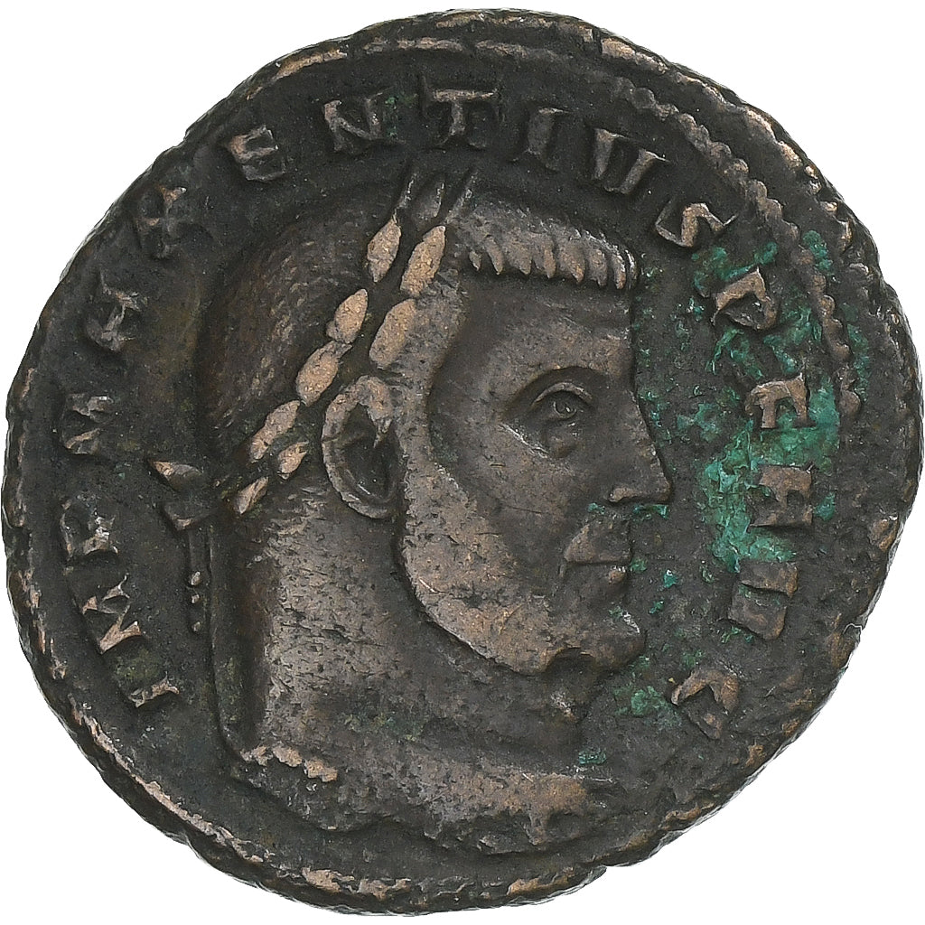 Maxentius, Follis, 307, Carthage, Bronce, MBC, RIC:60