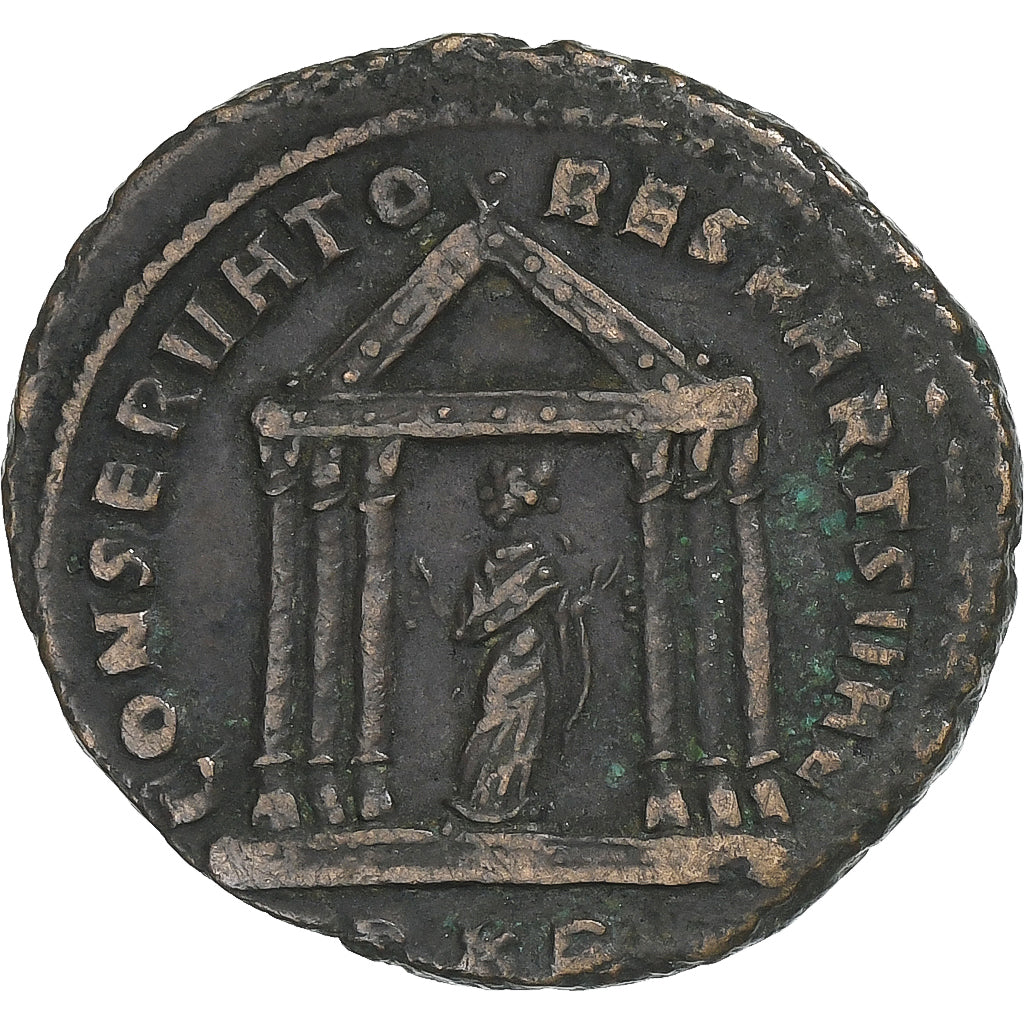 Maxentius, Follis, 307, Carthage, Bronce, MBC, RIC:60